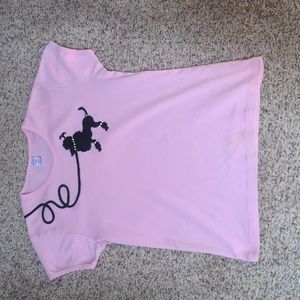BELLA Pink Poodle T-shirt Top -XL